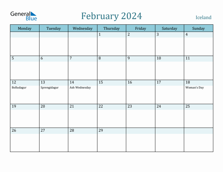 February 2024 Calendar with Holidays