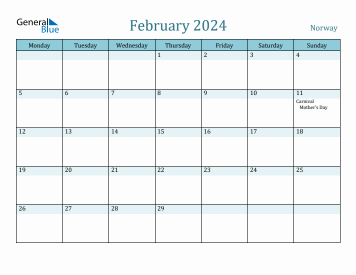 February 2024 Calendar with Holidays