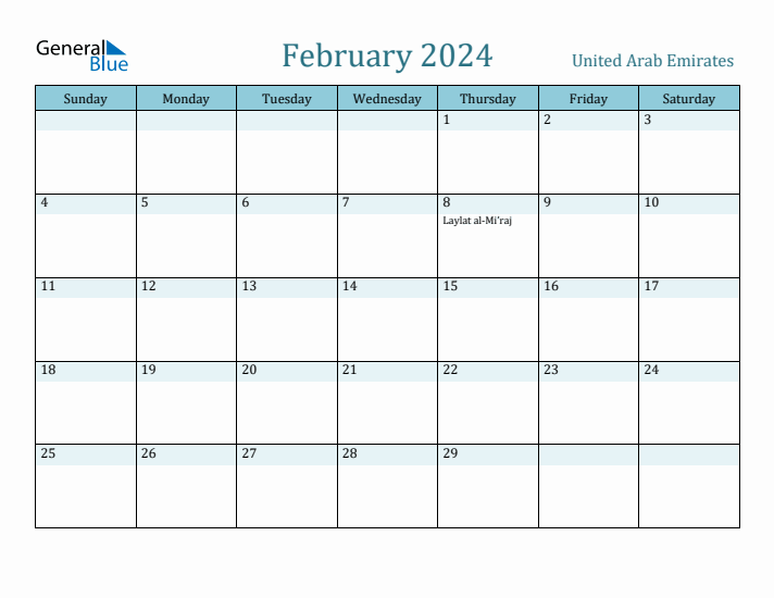 February 2024 Calendar with Holidays