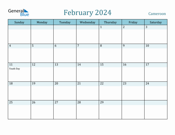 February 2024 Calendar with Holidays