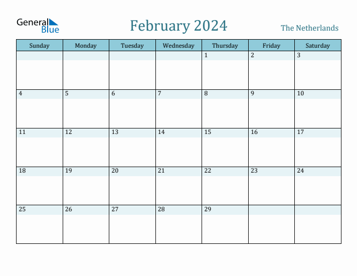 February 2024 Calendar with Holidays