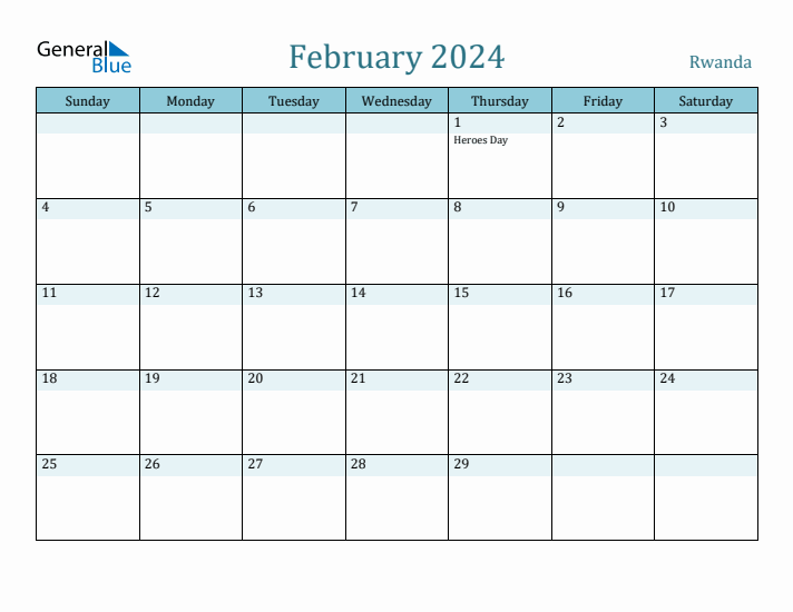 February 2024 Calendar with Holidays