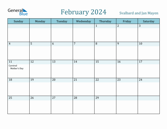 February 2024 Calendar with Holidays