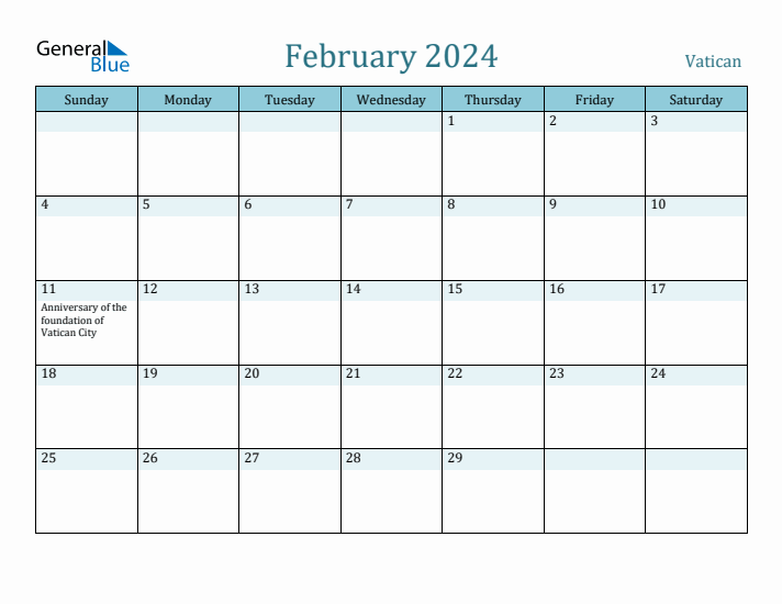 February 2024 Calendar with Holidays