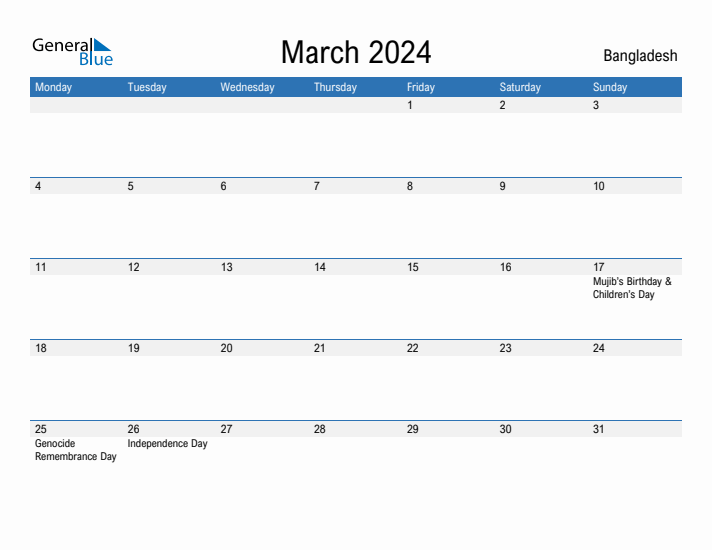 Fillable March 2024 Calendar