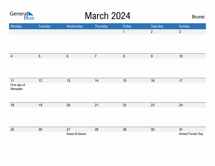 Fillable March 2024 Calendar