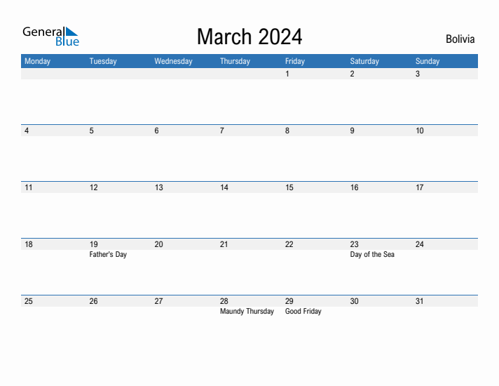 Fillable March 2024 Calendar