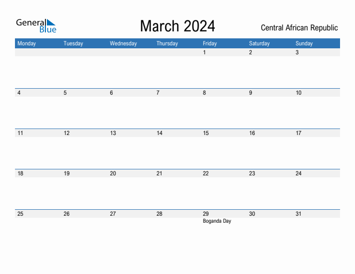 Fillable March 2024 Calendar