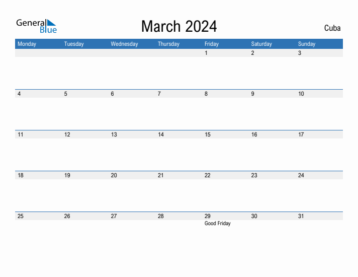 Fillable March 2024 Calendar