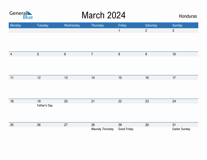 Fillable March 2024 Calendar