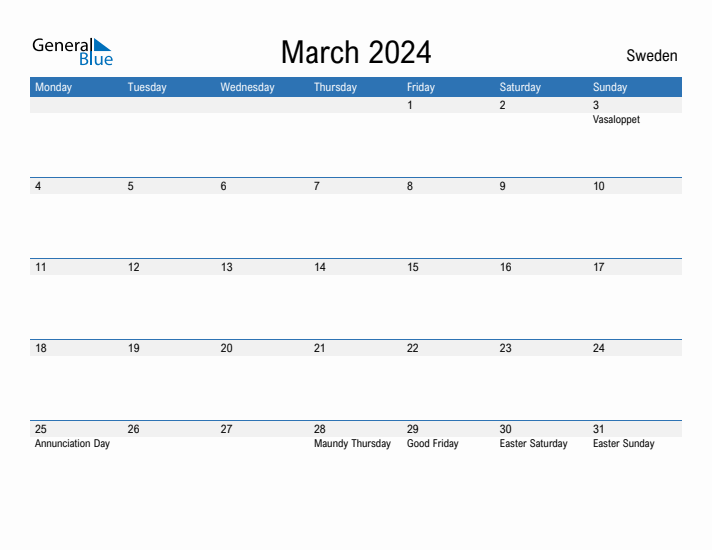 Fillable March 2024 Calendar