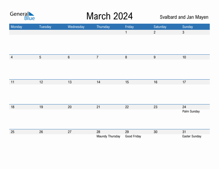 Fillable March 2024 Calendar