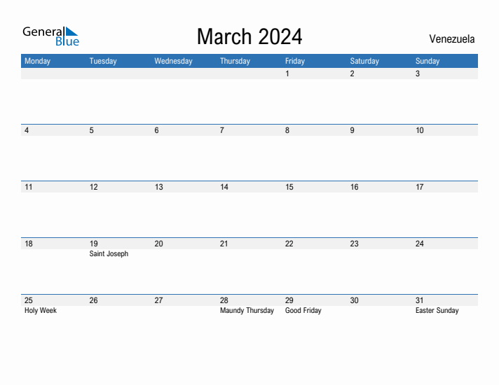 Fillable March 2024 Calendar