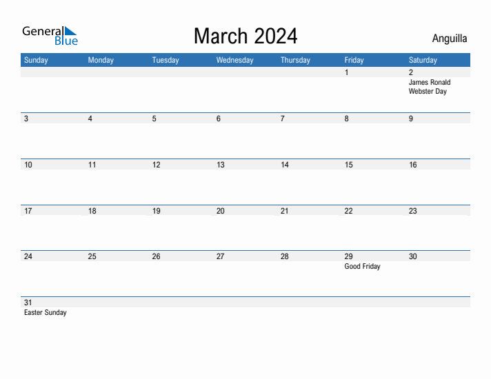 Fillable March 2024 Calendar