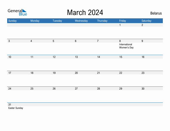 Fillable March 2024 Calendar