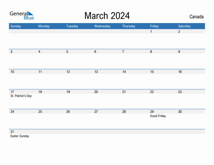 Fillable March 2024 Calendar