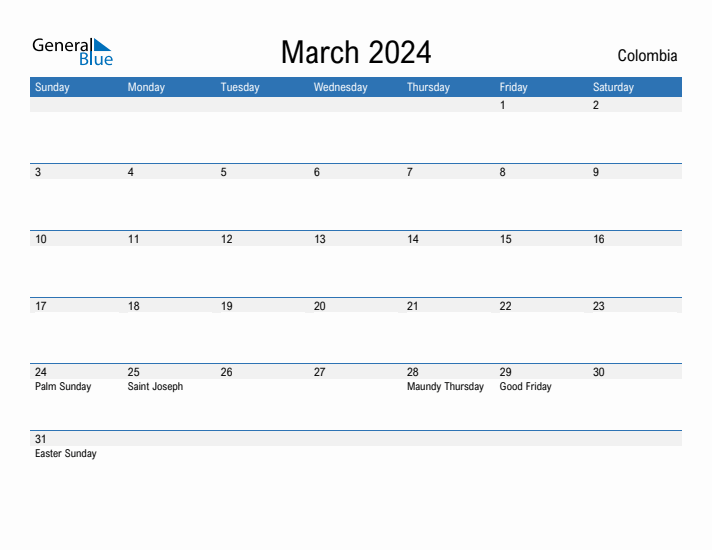 Fillable March 2024 Calendar