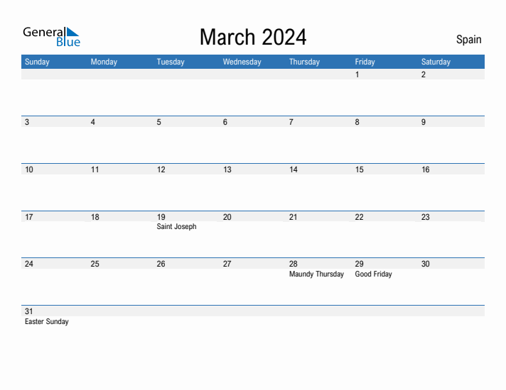 Fillable March 2024 Calendar