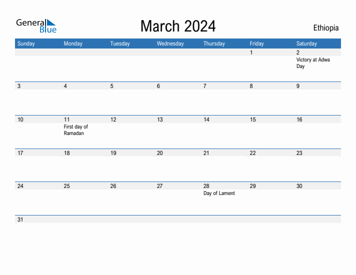 Fillable March 2024 Calendar