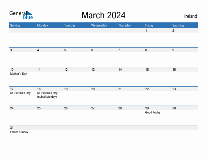 Fillable March 2024 Calendar