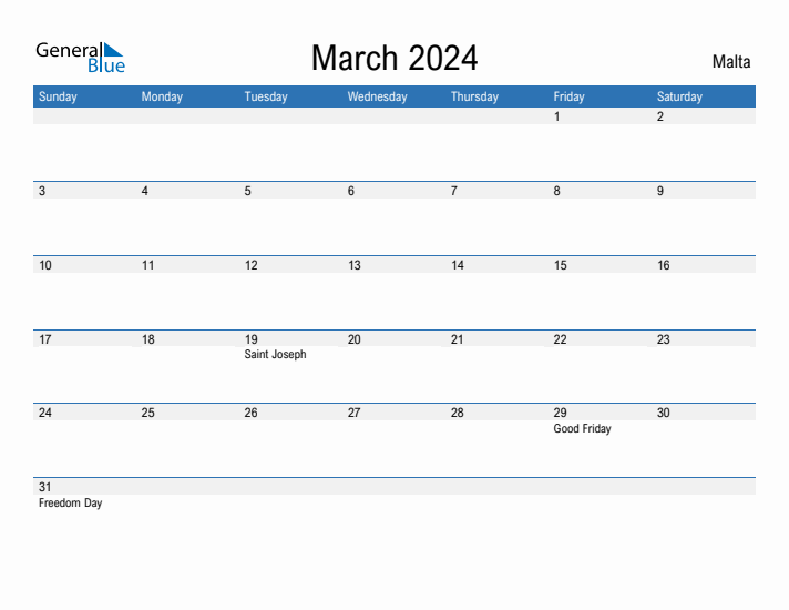 Fillable March 2024 Calendar