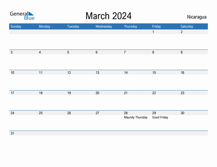 Fillable March 2024 Calendar