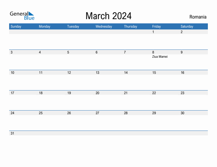 Fillable March 2024 Calendar