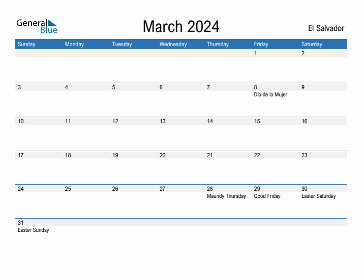 Fillable March 2024 Calendar