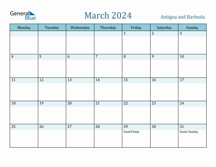 March 2024 Calendar with Holidays