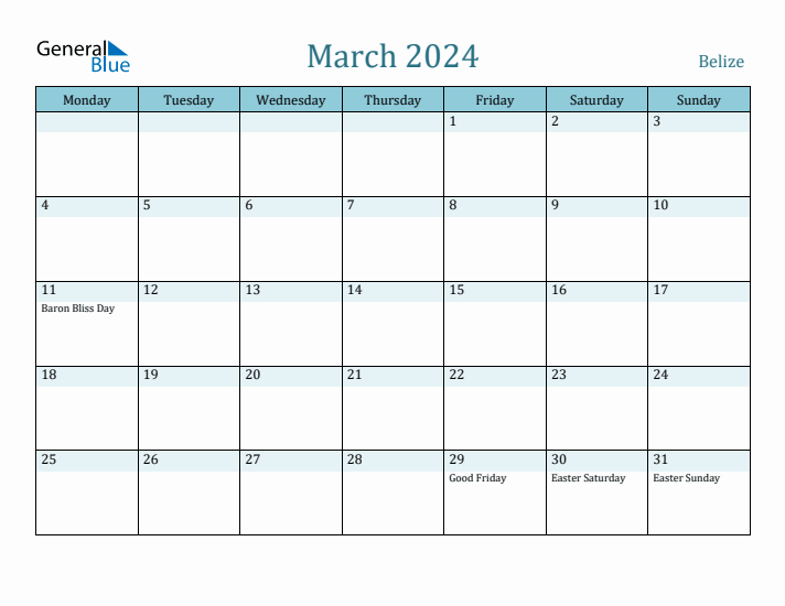 March 2024 Calendar with Holidays