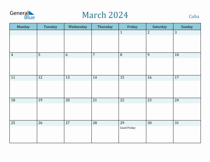 March 2024 Calendar with Holidays