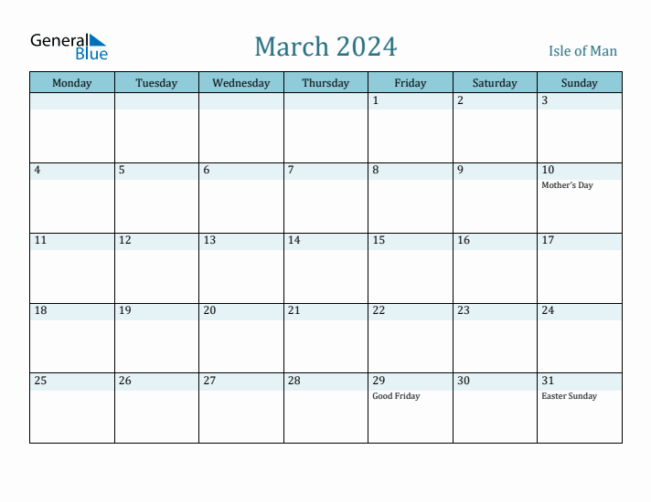 March 2024 Calendar with Holidays