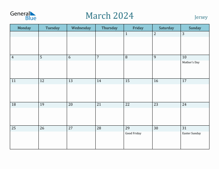 March 2024 Calendar with Holidays