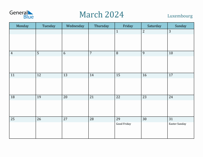 March 2024 Calendar with Holidays