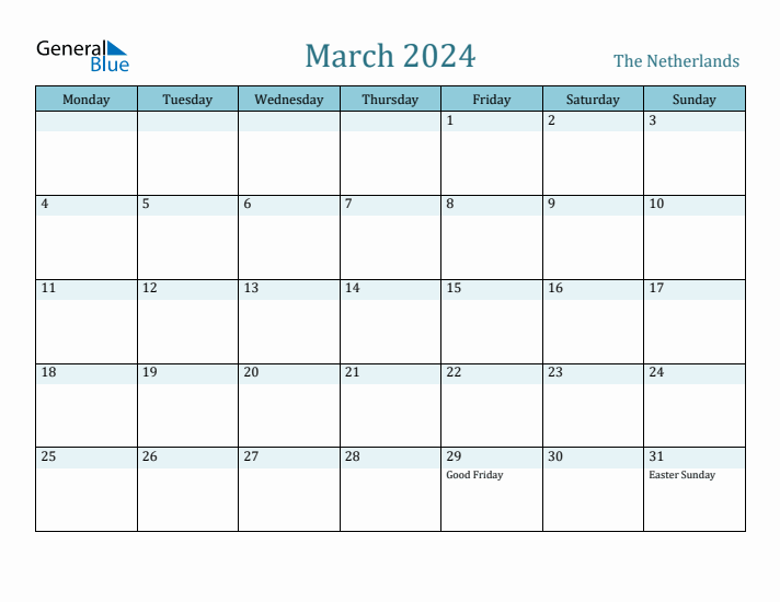 March 2024 Calendar with Holidays