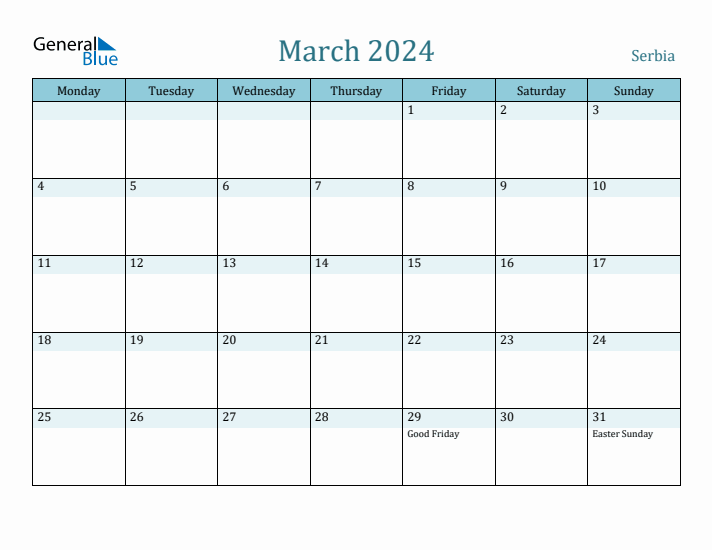 March 2024 Calendar with Holidays