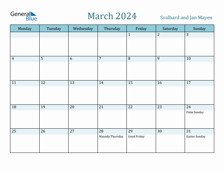 March 2024 Calendar with Holidays