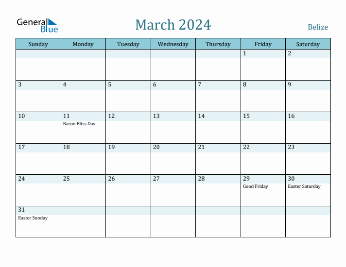 March 2024 Calendar with Holidays