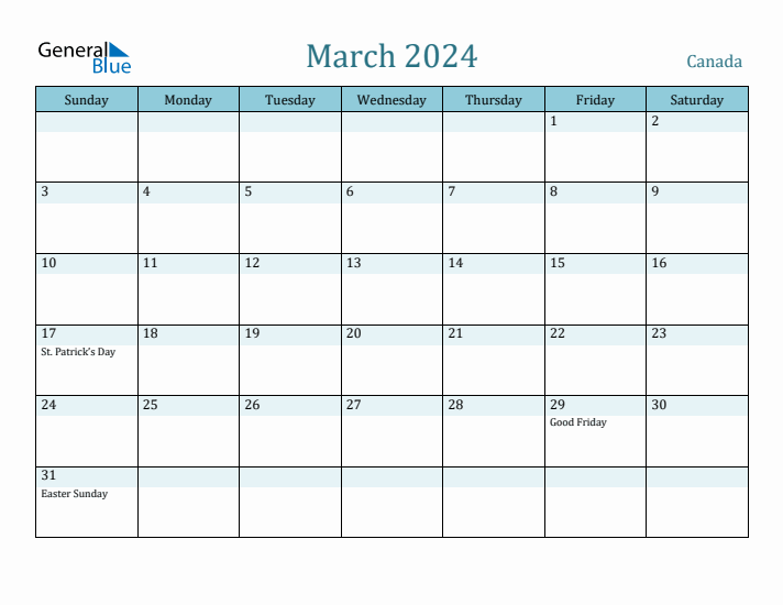 March 2024 Calendar with Holidays