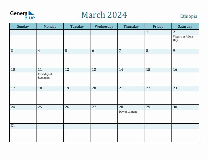 March 2024 Calendar with Holidays