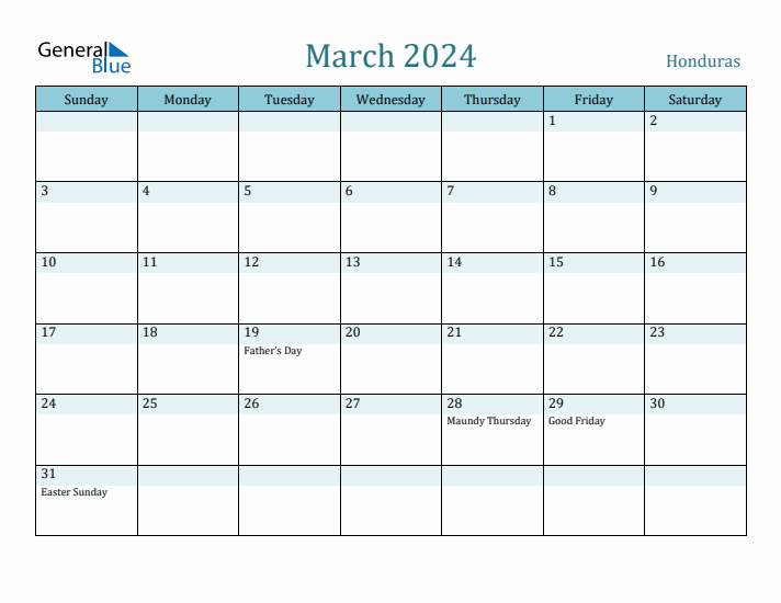 March 2024 Calendar with Holidays