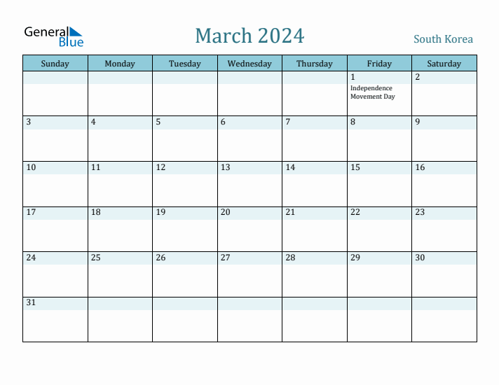 March 2024 Calendar with Holidays