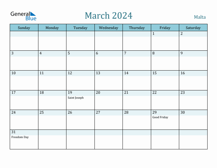 March 2024 Calendar with Holidays