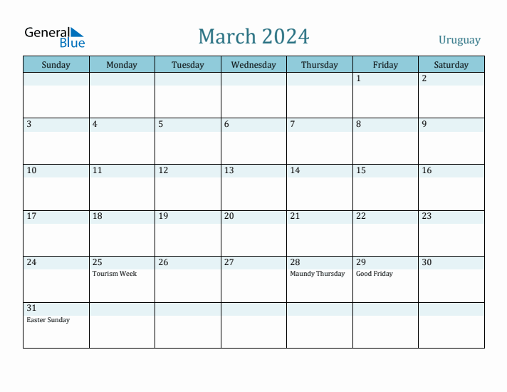 March 2024 Calendar with Holidays