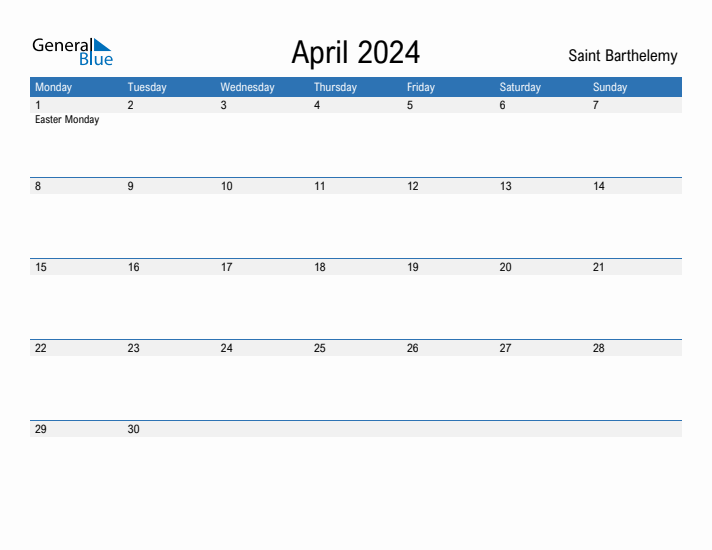 Fillable April 2024 Calendar