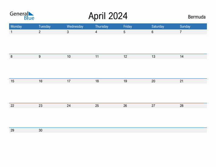 Fillable April 2024 Calendar