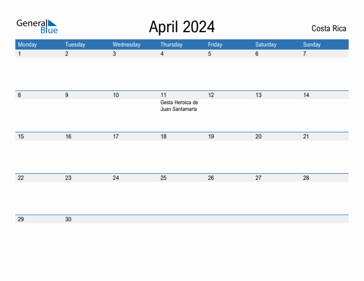 Fillable April 2024 Calendar