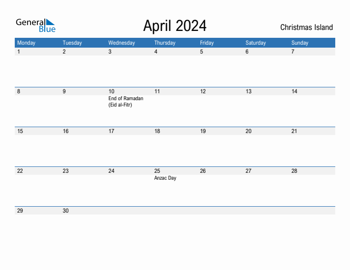 Fillable April 2024 Calendar