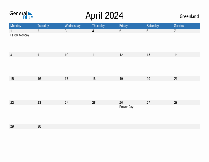 Fillable April 2024 Calendar