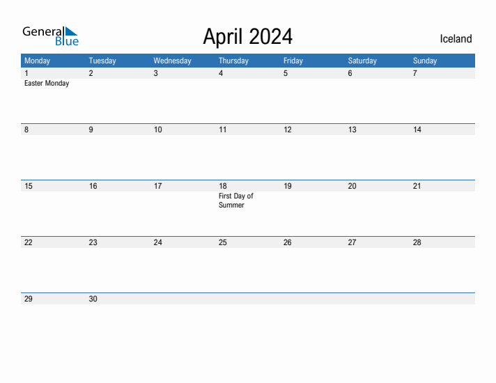 Fillable April 2024 Calendar